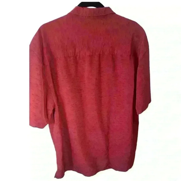 La Cabana Red Button-Up Hawaiian Shirt Sz XL Short Sleeve Relax Fit 100%‎ Rayon - Picture 5 of 6